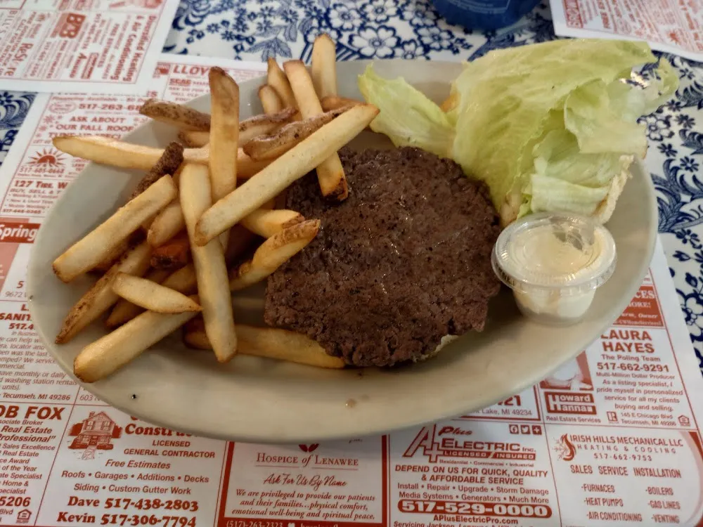 Hamburger and Fries