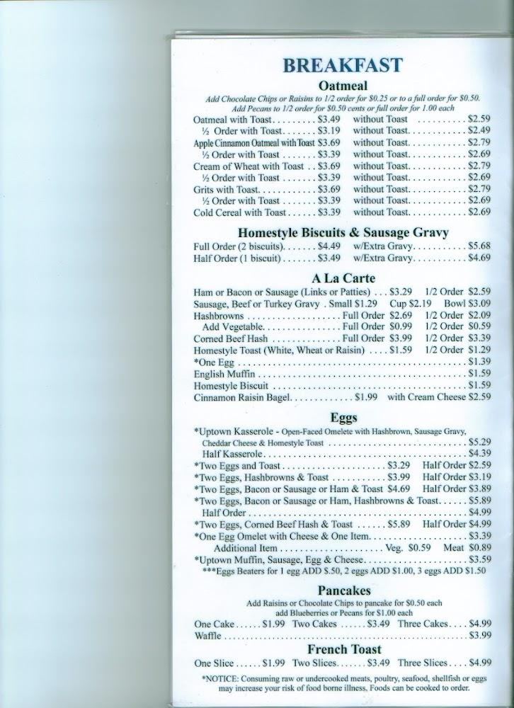 Karen's Uptown Kafe Menu image 3