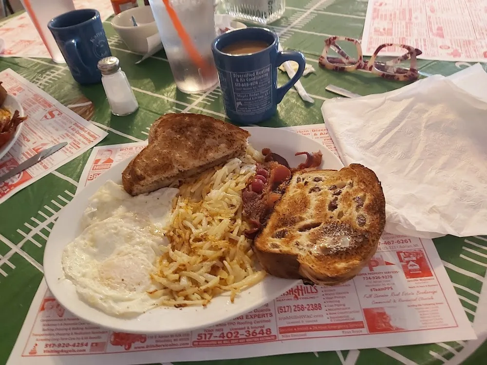 Two Eggs Hashbrowns & Toast